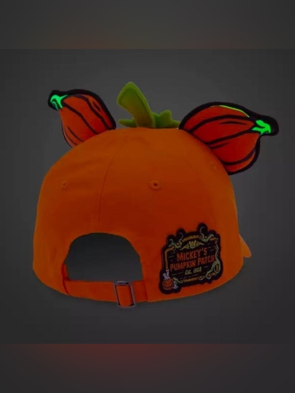 Disney Mickey Pumpkin Hat - Halloween Mickey's Pumpkin Jack-o'-Lantern cap NWOT - Picture 4 of 5